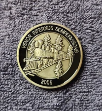 Santa Cruz County Geocachers 2005 Geocoin Pewter Finish