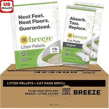 Purina Breeze Cat Litter Pellets Pads Easy Clean Anti-Tracking Odor Control New