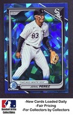 2024 Bowman Draft Sapphire #BDC-154 Jeral Perez Chicago White Sox RC Rookie
