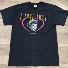 Vintage 1992 I Love Lucy T-Shirt Black Fruit of the Loom Large TV Show Comedy