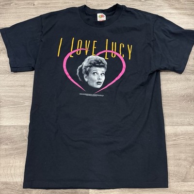 90s I LOVE LUCY ヴィンテージ Tシャツ ムービーt Vintage 1992 I Love Lucy T-Shirt Black Fruit of the Loom Large TV