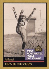 Ernie Nevers Duluth Eskimos HOF Enor 107 Football Card 1991 Stanford