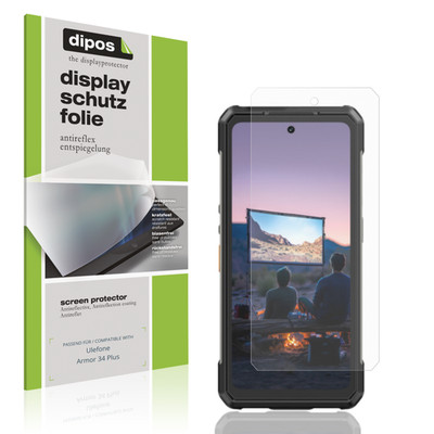 4x Schutzfolie matt für Ulefone Armor 34 Plus Displayschutzfolie Folie Display