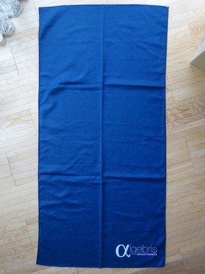 Microtech-Sporthandtuch / Fitnesstuch - dunkelblau - algebris - 100,0 x 50,0 cm