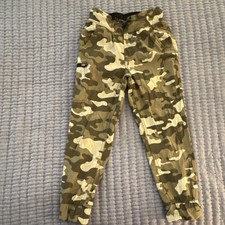 Weatherproof Vintage Boys Camouflage Jogger Pants Elastic Waist Pockets