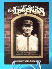 2006 Upper Deck - First Class Legends Walter Johnson #FCL-98 Gold /699