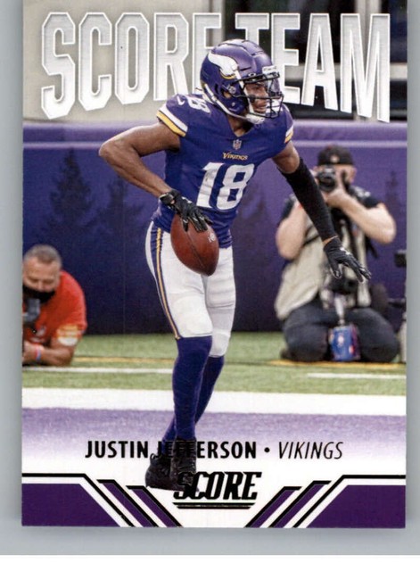 2021 Score Score Team #17 Justin Jefferson Minnesota Vikings Football