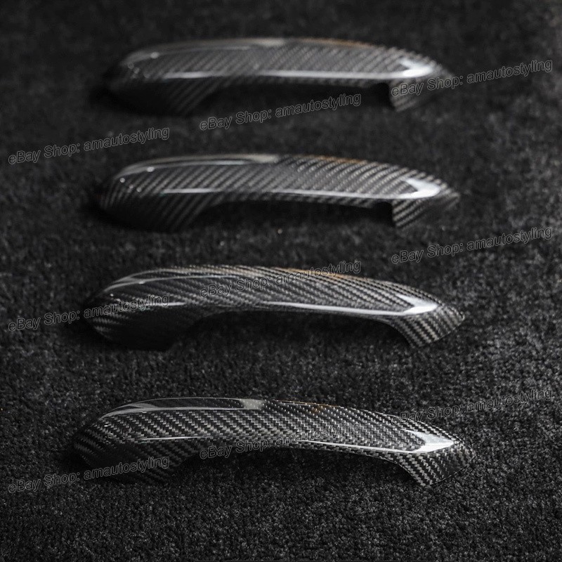 Dry Carbon Fiber Door Handle Cover Trims Set For BMW X3 M G01/F97, X4 M G02/F98