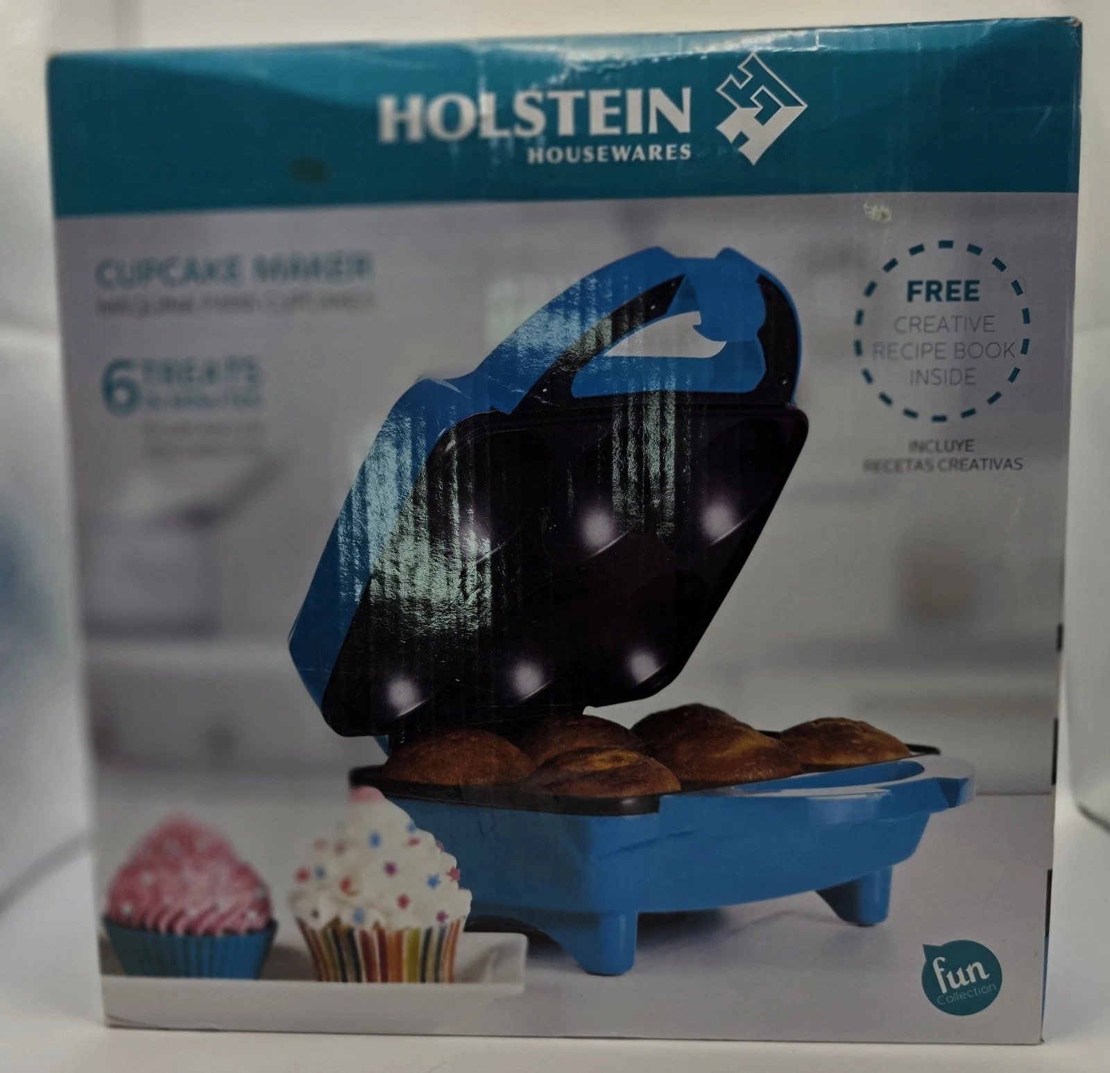Holstein Housewares 6- Count Cupcake Maker/Open Box & Never Used