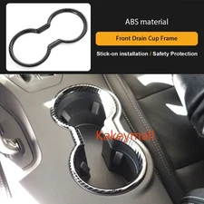 Interior Front Water Cup Holder Cover Surround Trim For Ford Mustang 2024-2026