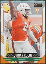 2021 Score #357 Quincy Roche Football VG