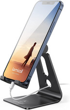 Adjustable Cell Phone Stand, Desk Phone Holder, Cradle, Dock, Compatible with iP