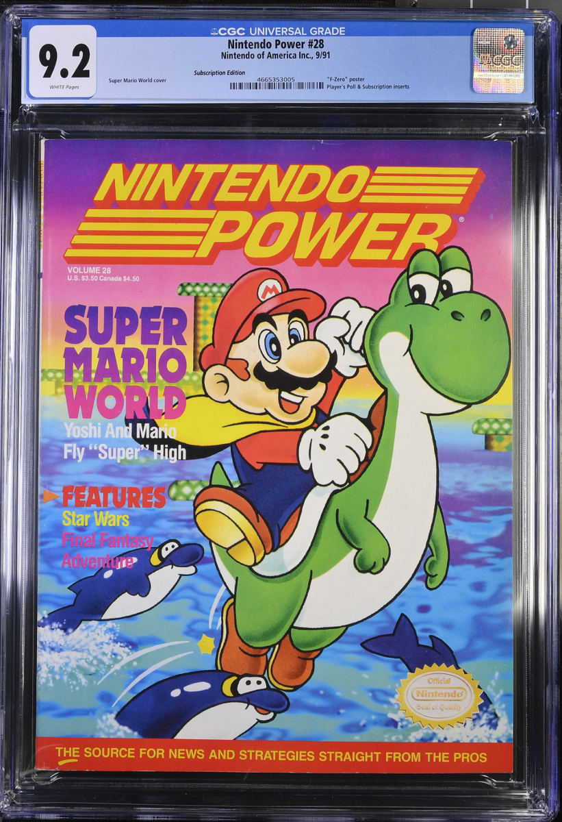 Nintendo Power Volume 28 September 1991 Super Mario World - Poster