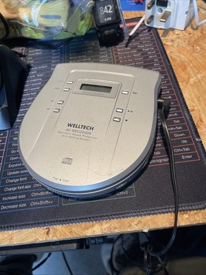 TRAGBARER PLAYER  WELLTECH 20405 ELECTRONIC SHOCK PROTECTION  PORTABLE CD PLAYER