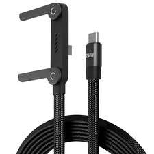 240W USB-C Fast Charging Cable 2-in-1 Foldable Phone Stand Holder Samsung