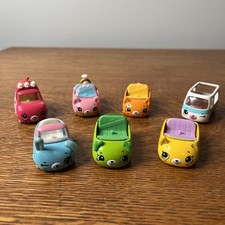 Shopkins Cutie Cars Lot of 7 - Cute Diecast Vehicles by Moose Toys As-Is 