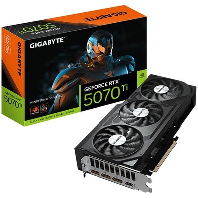 Gigabyte GeForce RTX 5070 Ti WINDFORCE OC V2 16G GDDR7 PCI-E 5.0 28 Gbps 256bit