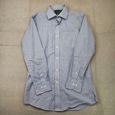 Lauren Ralph Lauren Slim Fit Button Up Dress Shirt Men's 15 32/33 Blue Gingham