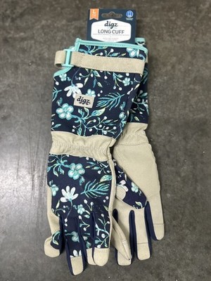 Digz Women's Large Long Cuff Garden Gloves