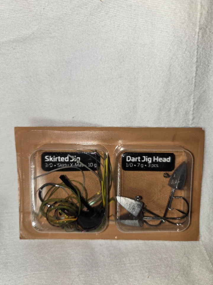 Zeck Skirted Jig 3/0 Skirty X-Mas Dart Jig Head 1/0 7g 3 Stück Jigköpfe #21