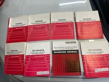 Lot Of 8 TOYOTA SUPRA Repair Parts Manuals Engine Electrical Collision Genuine