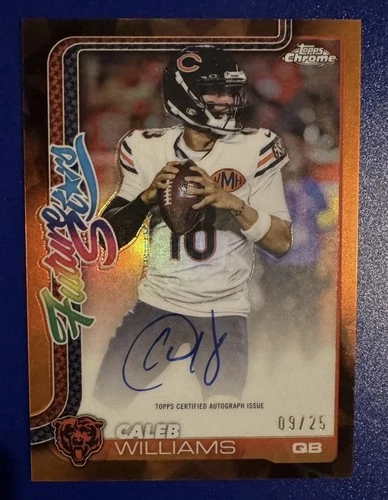 2025 Topps Chrome Caleb Williams Future Stars Autographs (RAW)