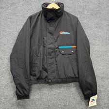 Ashley Sewn Products Raceway Jacket Men's Size L Black USA Made Windbreaker
