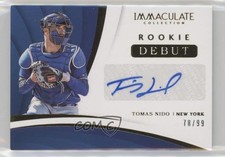 2018 Panini Immaculate Rookie Debut Signatures 78/99 Tomas Nido #RDS-TN Auto 6fs