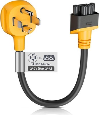 Mobile Charger 14-30 Adapter for Tesla 3/Y/S/X Gen2&3 Dryer Outlet Plug 24A 250V