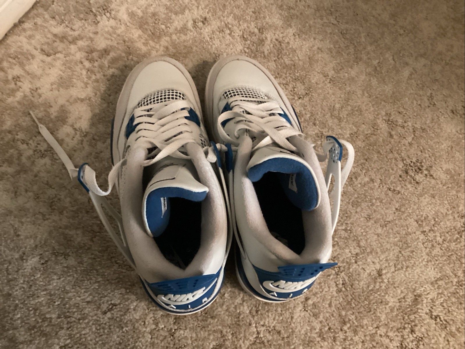 Very Good Condition Air Jordan 4 Retro 2024 Military Blue US Size 10 FV5029-141