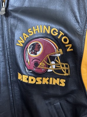 NFL WASHINGTON REDSKINS VINTAGE LEATHER G-III CARL BANKS JACKET
