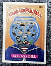 Barnacle Bill 349b GPK Garbage Pail Kids Card 1987 Series 9 Topps Vintage [Id 2]