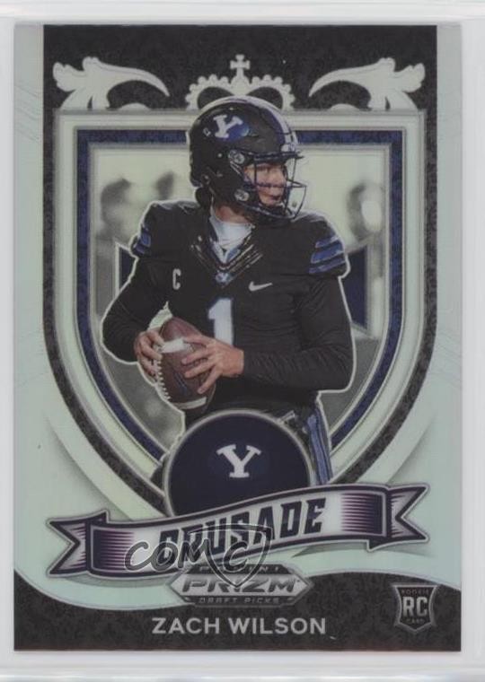 2021 Panini Prizm Draft Picks Crusade Silver Prizm Zach Wilson #168 04mc