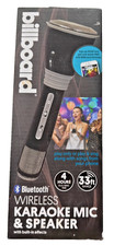 Billboard Bluetooth Wireless Karaoke Microphone  Speaker with Built-In Effects,