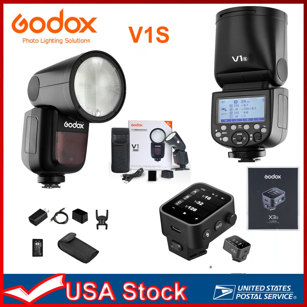 Godox V1-S 2.4G Wireless TTL Camera Flash + X3T-S Trigger Set For Sony