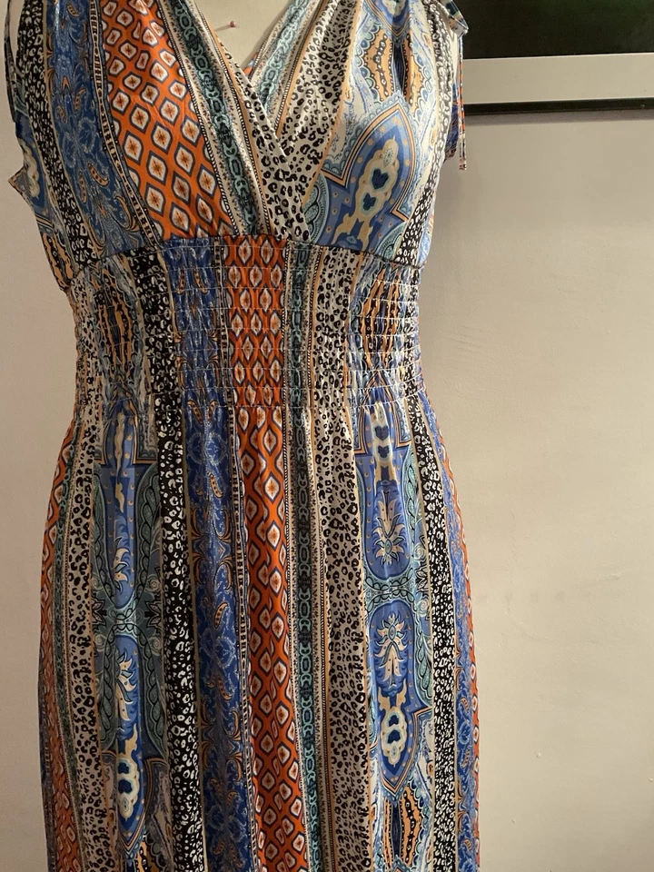 Maxikleid,Sommerkleid,Gr. 44/46, sehr elastisch - Bild 3 von 4