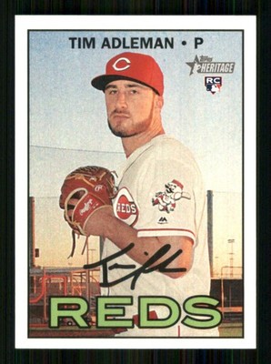 2016 Topps Heritage #687 Tim Adleman RC Cincinnati Reds 67407