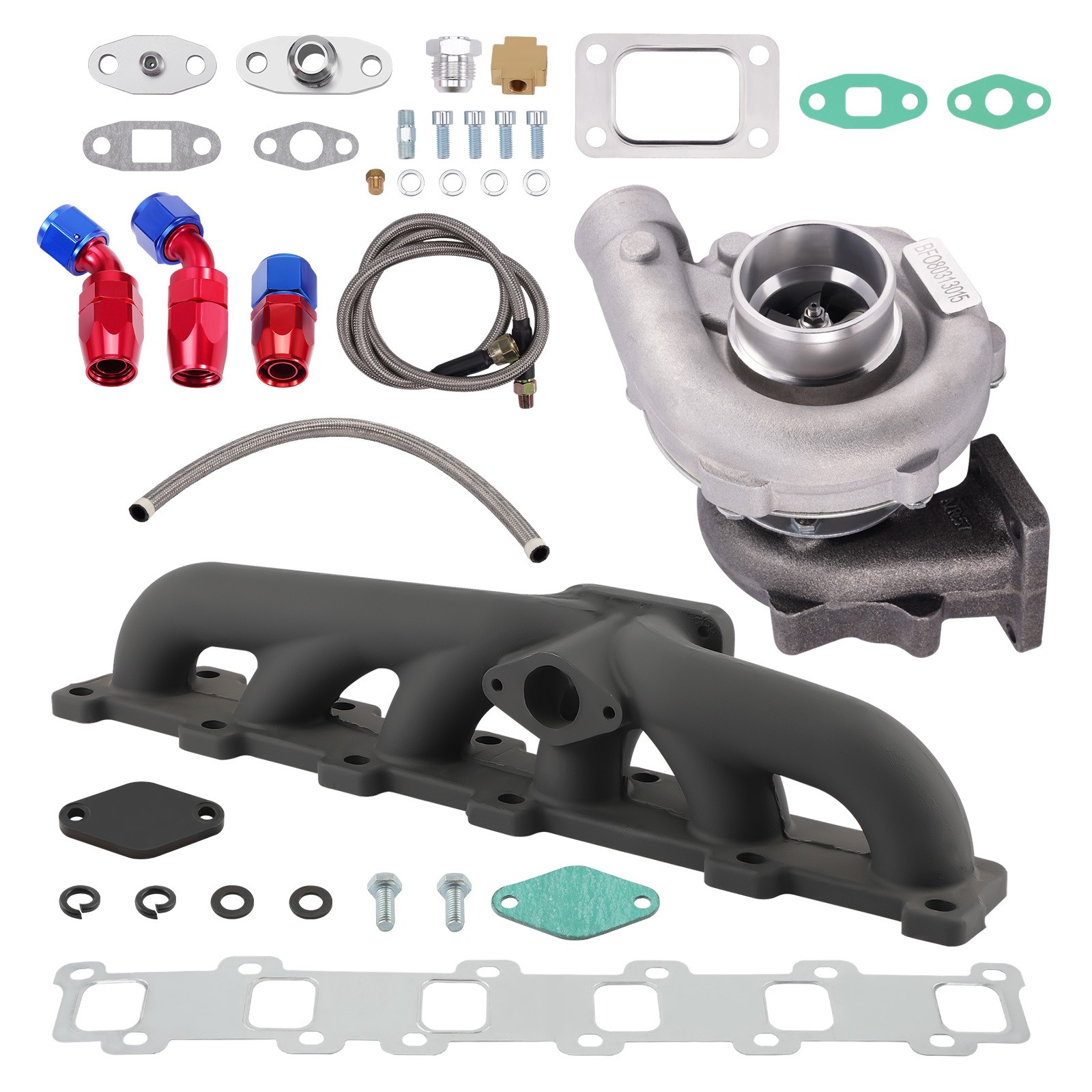 T04E T3T4 Turbo&oil Return/feed Line&Td42 Manifold for Nissan Safari/Patrol 4.2L