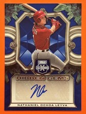 2023 Panini Elite Extra Edition - Hidden Gems Nathaniel Ochoa Leyva #HG-NOL Blue