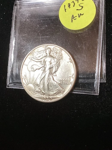 1939-S Silver Walking Liberty Half AU See My Walker Listings for Your collection