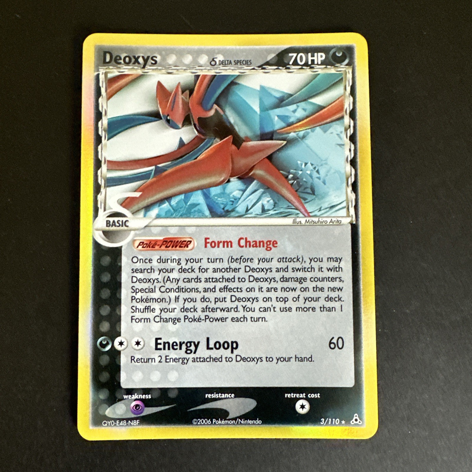 Deoxys (Delta Species - Attack Forme) 3/110 Holon Phantoms Reverse Holo NM