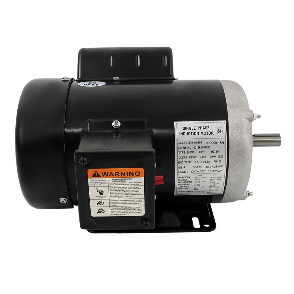 Motore Elettrico CENTURY 1HP 1720rpm 115/230V Monofase TEFC - Modello K100V