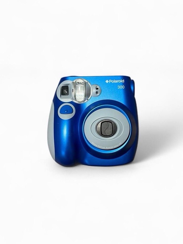 Blue Polaroid PIC-300 Instant Camera