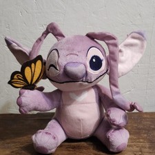 Disney Angel 8  Pink Plush Spring Butterfly Just Play Lilo  Stitch Stuffed Toy