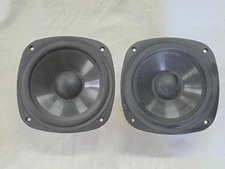Pair of 5″ Midrange/Full-Range Speakers – 3 Ω – U.S. Patent 5,784,479 – Tested