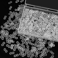 S Clips, 500 Pieces Boxed, Clear, Loom Rubber Plastic Band Clips, Bracelets DIY