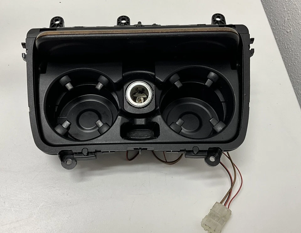 2012 BMW 528XI Center Console Drink Cupholder Storage Wood Trim 51169206401 OEM - Image 3 of 4