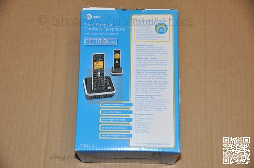 AT&T Dual Handset Cordless Telephone AT3211-2 Dect 6.0 - Picture 10 of 13