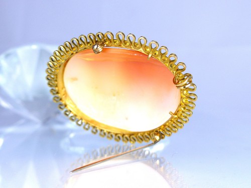 Spilla E Rimorchio IN 750 Oro Giallo Con 1 Gioiello Shell - 29,8 G - Foto 9 di 10