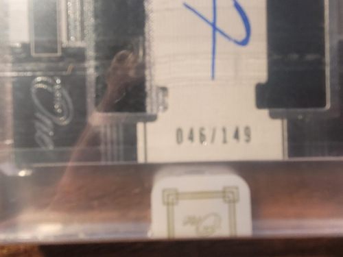 2019 PANINI ONE SEALED JOSH JACOBS #44 46/149 ROOKIE AUTO PATCH AUTO - Picture 3 of 3